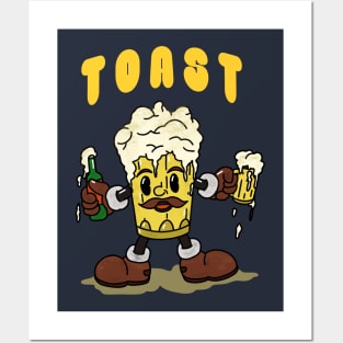 Beer Toast Mascot Posters and Art